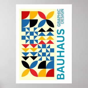 Kunst des Bauhaus Minimalist Modern Design Poster