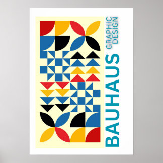 Kunst des Bauhaus Minimalist Modern Design Poster