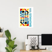 Kunst des Bauhaus Minimalist Modern Design Poster (Heimbüro)