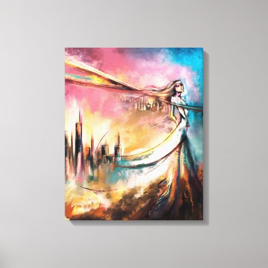 Kunst des Beißens Leinwanddruck (Vorderseite)