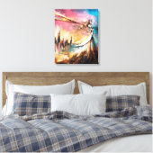 Kunst des Beißens Leinwanddruck (Insitu (Schlafzimmer))