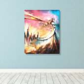 Kunst des Beißens Leinwanddruck (Insitu (Holzboden))