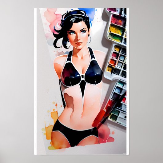 Kunst des Bikini-Sommers Poster (Vorne)
