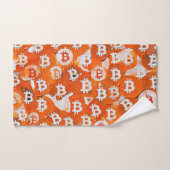 Kunst des Bitcoin (#1) Ölgemälde Badhandtuch Set (Handtuch)