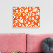 Kunst des Bitcoin (#1) Ölgemälde Leinwanddruck (Insitu (Wohnzimmer))