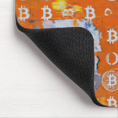 Kunst des Bitcoin (#3) Ölgemälde Mousepad (Ecke)