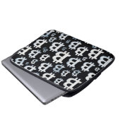 Kunst des Bitcoin (SW #1) Ölgemälde Laptopschutzhülle (Vorne Knopf)