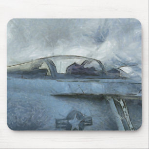Kunst des Cockpit-EA-18 Mousepad