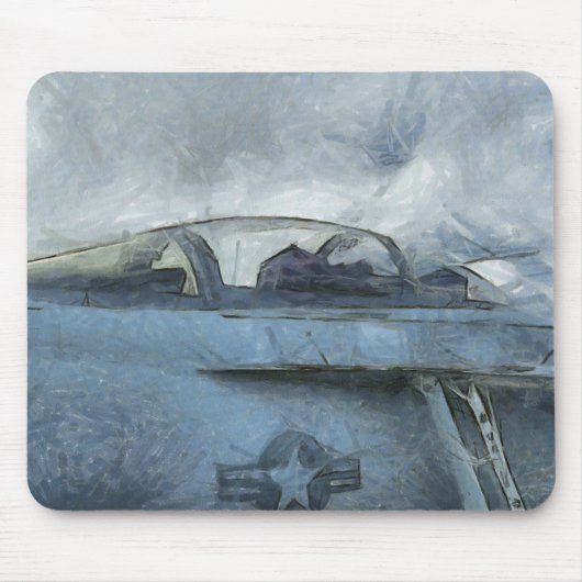 Kunst des Cockpit-EA-18 Mousepad (Vorne)