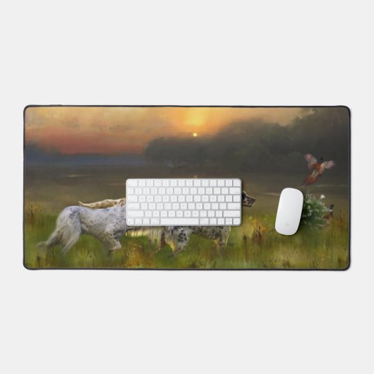Kunst des englischen Setters Schreibtischunterlage (Tastatur & Maus)