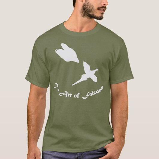 Kunst des Falknerei-Wanderfalken T-Shirt (Vorderseite)