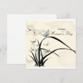Kunst des Frauentags Feiertagskarte (Vorne/Hinten)