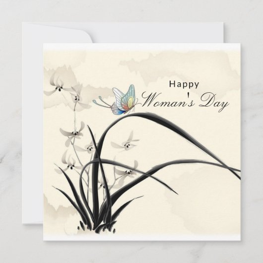 Kunst des Frauentags Feiertagskarte (Vorderseite)