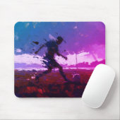 "Kunst des Fußballs" (Stil 3) Ölmalerei Mousepad (Mit Mouse)