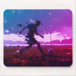 "Kunst des Fußballs" (Stil 3) Ölmalerei Mousepad