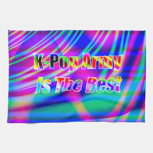 Kunst des K-Pops Geschirrtuch (Horizontal)