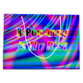 Kunst des K-Pops Große Geschenktüte (Rückseite)