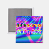 Kunst des K-Pops Magnet (Vorderseite/Rückseite)