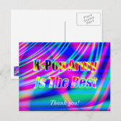 Kunst des K-Pops Postkarte (Vorne/Hinten)