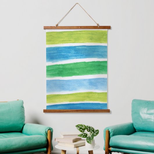 Kunst des Meeres Wandteppich Mit Holzrahmen (Wohnzimmer)