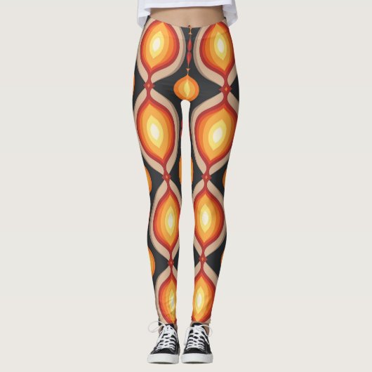 Kunst des Mittelalters: abstrakter geometrischer H Leggings (Vorderseite)