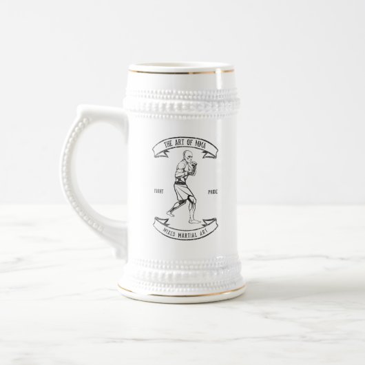 Kunst des MIXED MARTIAL ARTS Gemischte Kampfkunst Bierglas (Links)