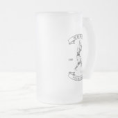 Kunst des MIXED MARTIAL ARTS gemischte Kampfkunst Mattglas Bierglas (VorderseiteRechts)