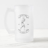 Kunst des MIXED MARTIAL ARTS gemischte Kampfkunst Mattglas Bierglas (Links)