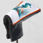 Kunst des nautischen Seepferds/des Strandes/der Kü Golf Headcover (3/4 Vorderseite)