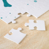 Kunst des nautischen Seepferds/des Strandes/der Kü Puzzle (Seite)