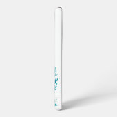 Kunst des nautischen Seepferds/des Strandes/der Kü Samsung Galaxy Hülle (Linke Seite)