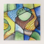 Kunst des Neurografischen Quadrats Puzzle (Horizontal)