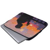 Kunst des Pfeiferauchen (Balkon #1) Ölgemälde Laptopschutzhülle (Vorne Knopf)