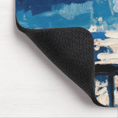 Kunst des Pfeiferauchen (Balkon #3) Ölgemälde Mousepad (Ecke)
