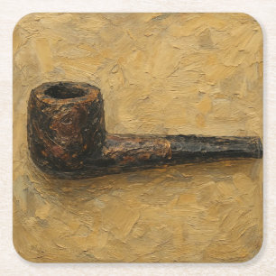 Kunst des Pfeiferauchens (#14) Rechteckiger Pappuntersetzer