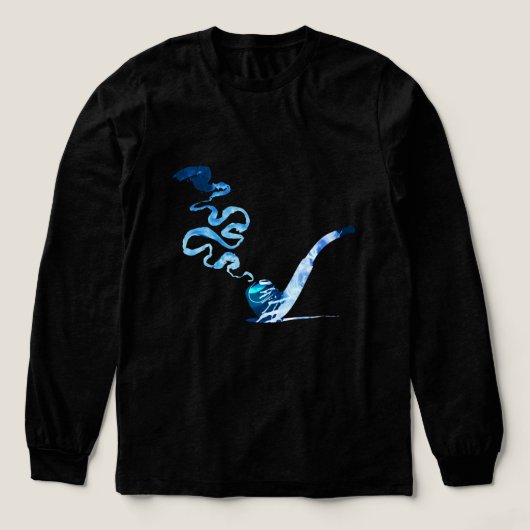 Kunst des Pfeiferauchens 2 Tri-Blend Shirt (Design Vorderseite)