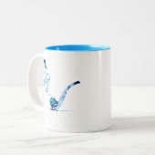Kunst des Pfeiferauchens 2 Zweifarbige Tasse (Vorderseite Links)
