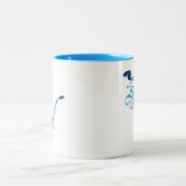 Kunst des Pfeiferauchens 2 Zweifarbige Tasse (Mittel)