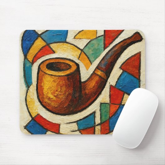 Kunst des Pfeiferauchens (#3) Mousepad (Mit Mouse)