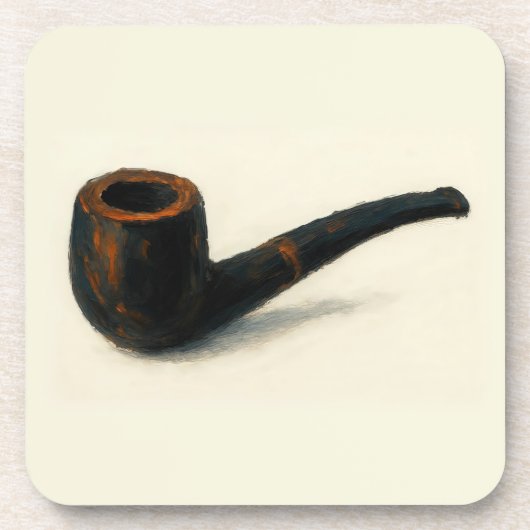 Kunst des Pfeiferauchens Getränkeuntersetzer (Vorderseite)