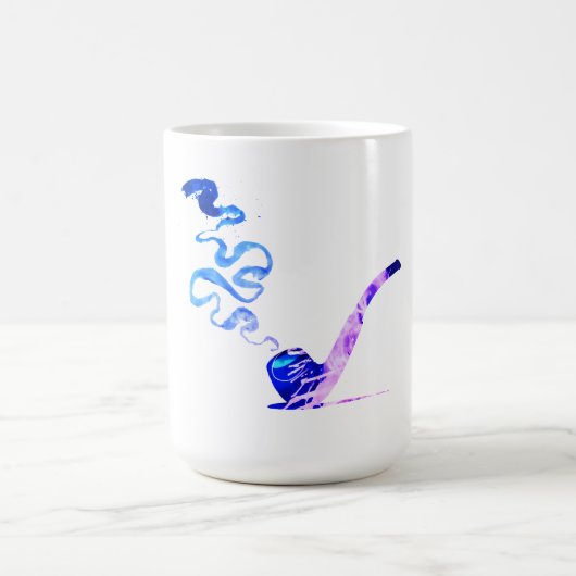 Kunst des Pfeiferauchens (Miami) Kaffeetasse (Mittel)