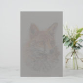 Kunst des roten Fuchses Briefpapier (Stehend Vorderseite)