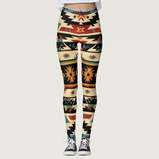 Kunst des Südwestens Leggings (Vorderseite)