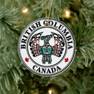 Kunst des Thunderbird der Haida an der nordwestpaz Keramik Ornament