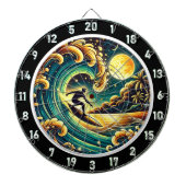 Kunst des tropischen Surfer Energy Room Dartscheibe (vorne)