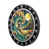 Kunst des tropischen Surfer Energy Room Dartscheibe (Vorderseite rechts)