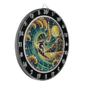 Kunst des tropischen Surfer Energy Room Dartscheibe (Vorderseite Links)