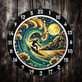 Kunst des tropischen Surfer Energy Room Dartscheibe