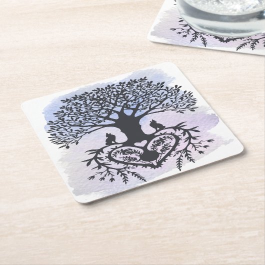 Kunst des Volkes Rechteckiger Pappuntersetzer (angewinkelt)