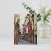 Kunst des Waschtags Postkarte (Stehend Vorderseite)